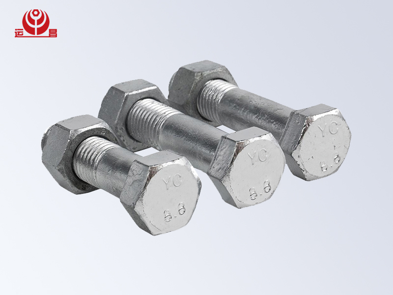Hot dip galvanized grade 8.8 bolts